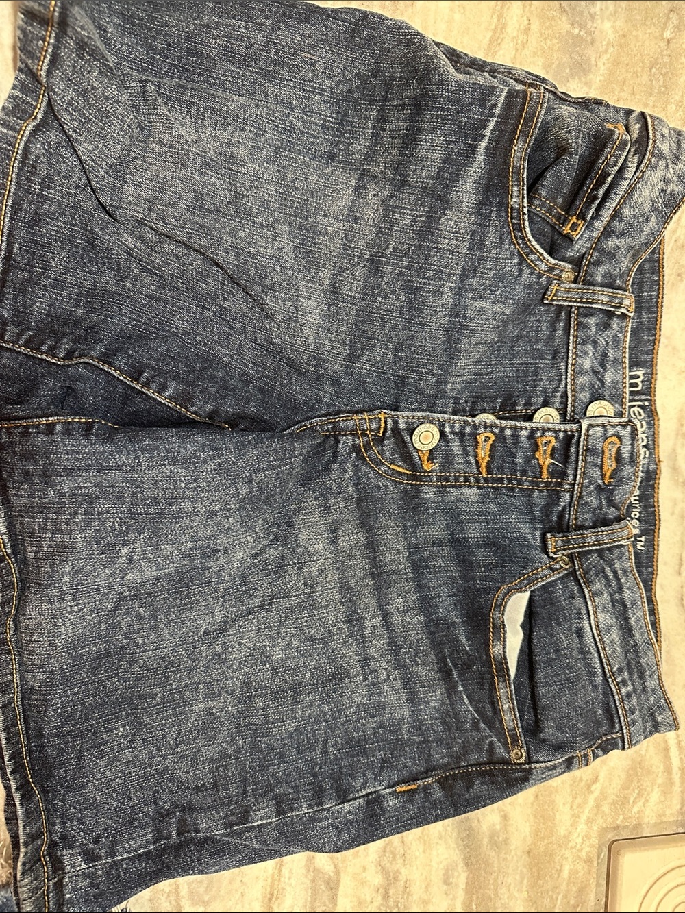 Maurices High-Rise Button-Fly Women's Jeans - Dark Blue Denim
